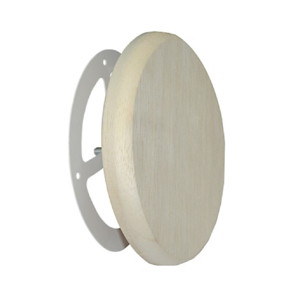 Клапан тарельчатый для бани и сауны, диаметр 125 мм, дерево абаши