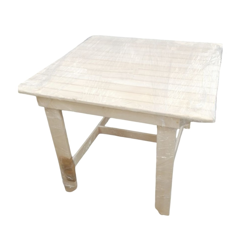 Стол квадратный, не раскладной, 755х1000х1000 мм, Липа, для бани и сауны