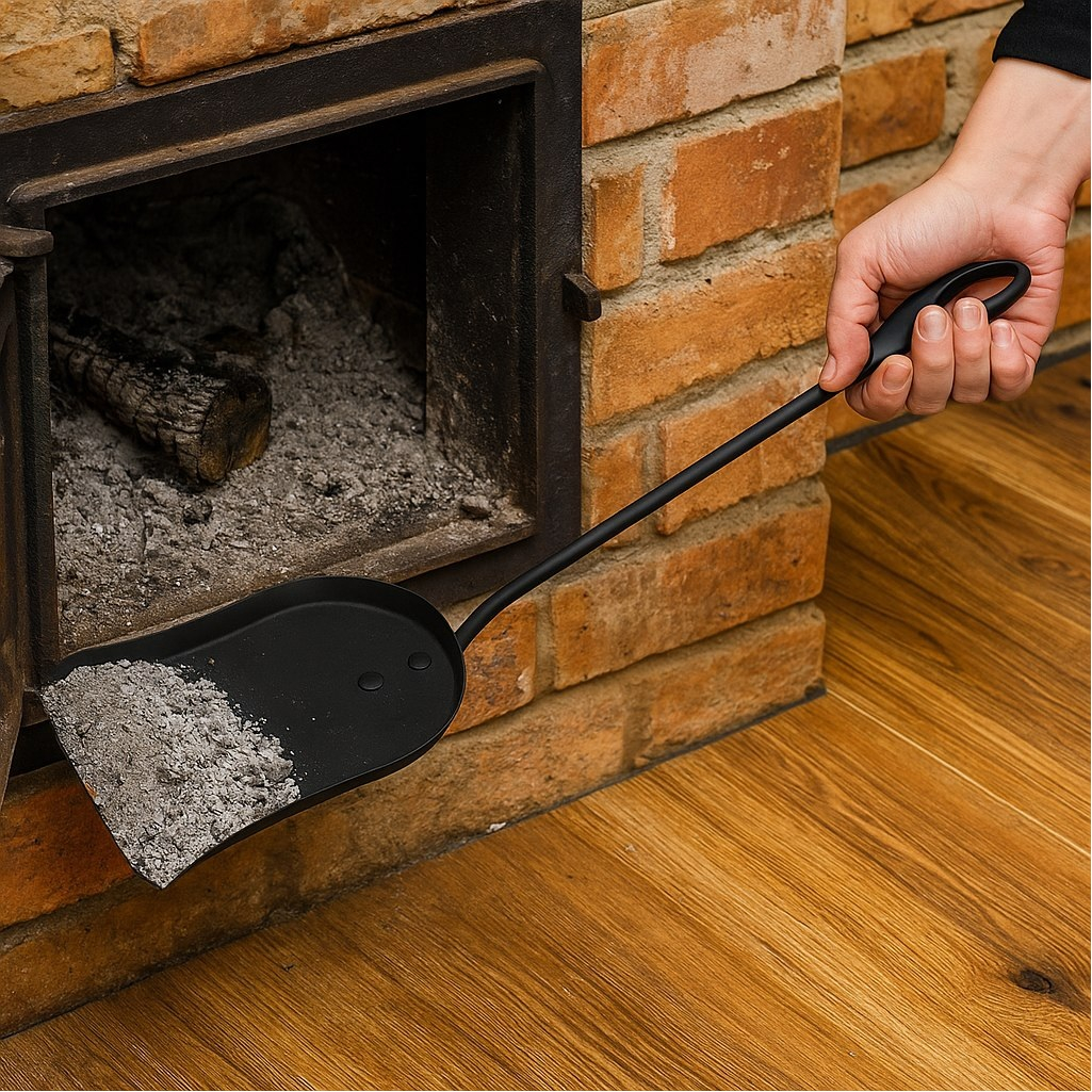 Совок каминный Печные штучки 62033, для печей, черный, длина 560 мм