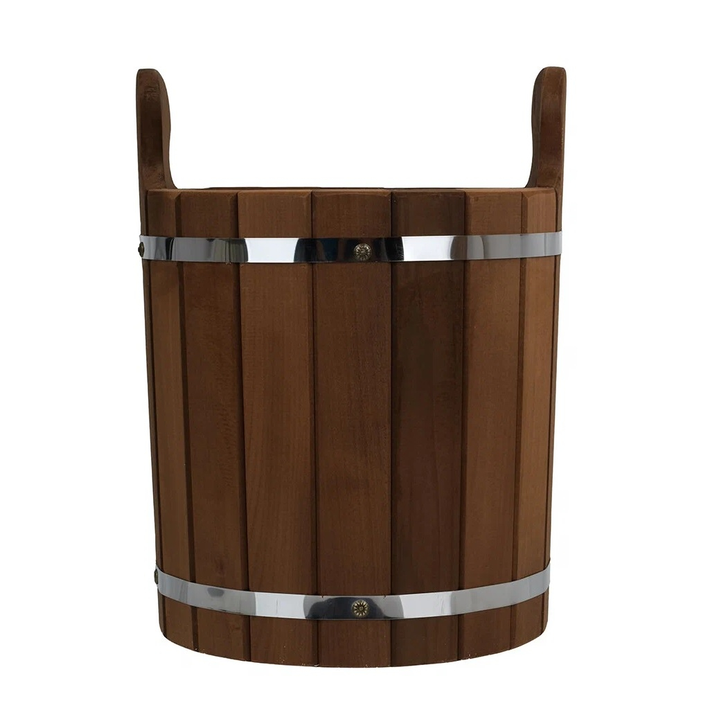 Запарник для бани и сауны, Банная линия 12-846, объем 13 л, Термолипа, вставка из пластика, дерево