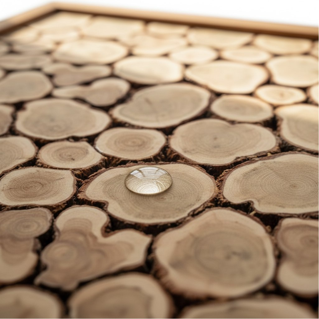 Панно Квадрат, Можжевельник, в рамке, для бани и сауны, 500х500 мм, дерево