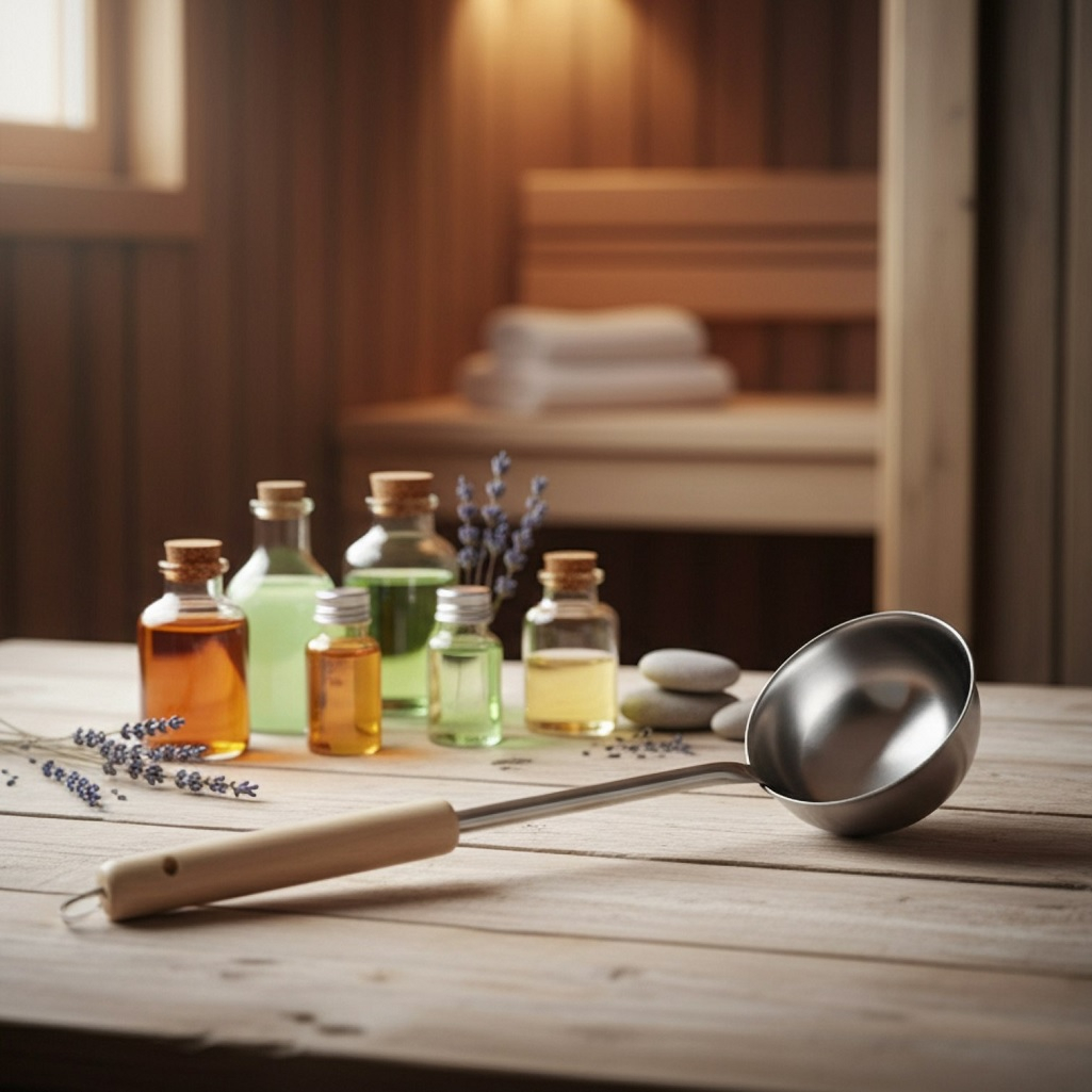 Ковш из нержавеющей стали, 0.9 л, 400 мм, деревянная ручка, серебро