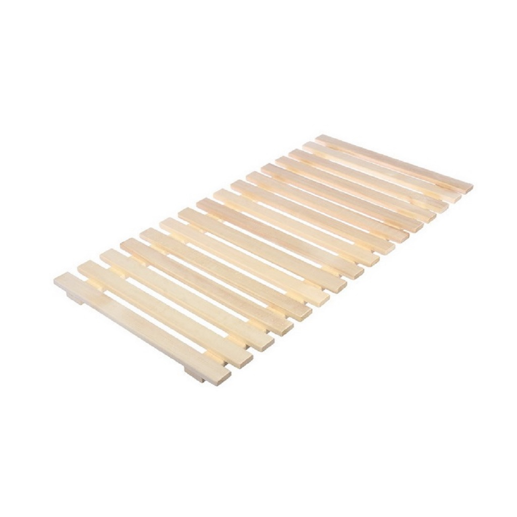 Решетка на пол, дерево Липа, для бани и сауны, бежевая, 500х1100 мм