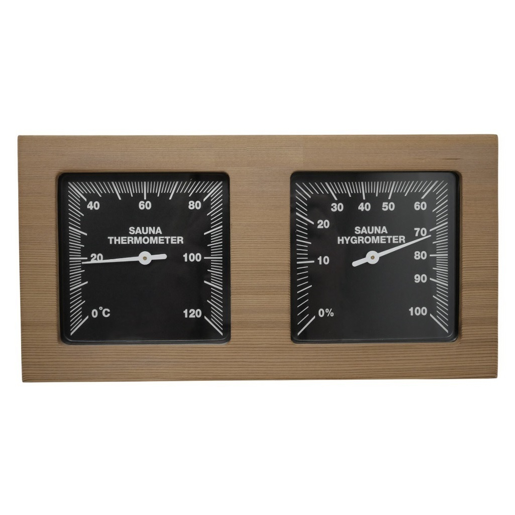 Станция банная 212F ТН-21 RB термогигрометр с песочными часами, канадский кедр, светло-коричневый