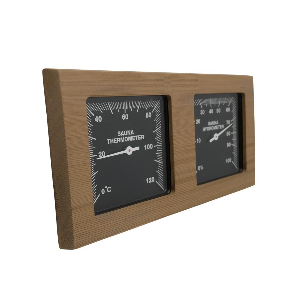 Станция банная 212F ТН-21 RB термогигрометр с песочными часами, канадский кедр, светло-коричневый