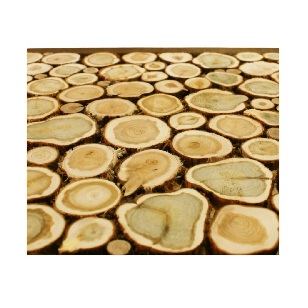 Панно из можжевельника в рамке, для бани, светло-бежевый, 250х250 мм