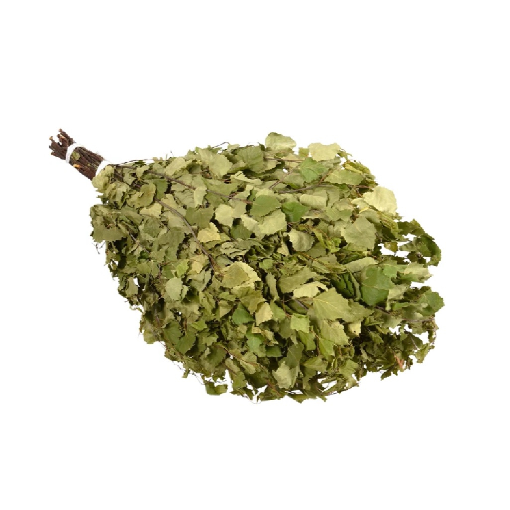 Веник для бани и сауны, дерево береза, зеленый, длина 600 мм