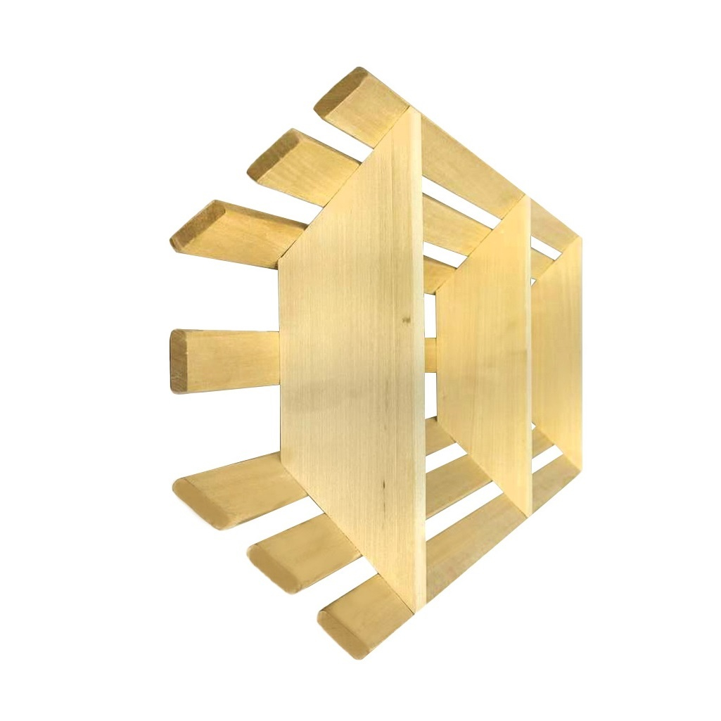 Полка для бани и сауны МП-56, угловая, 3 уровня, Липа, 160х250х780 мм, дерево 