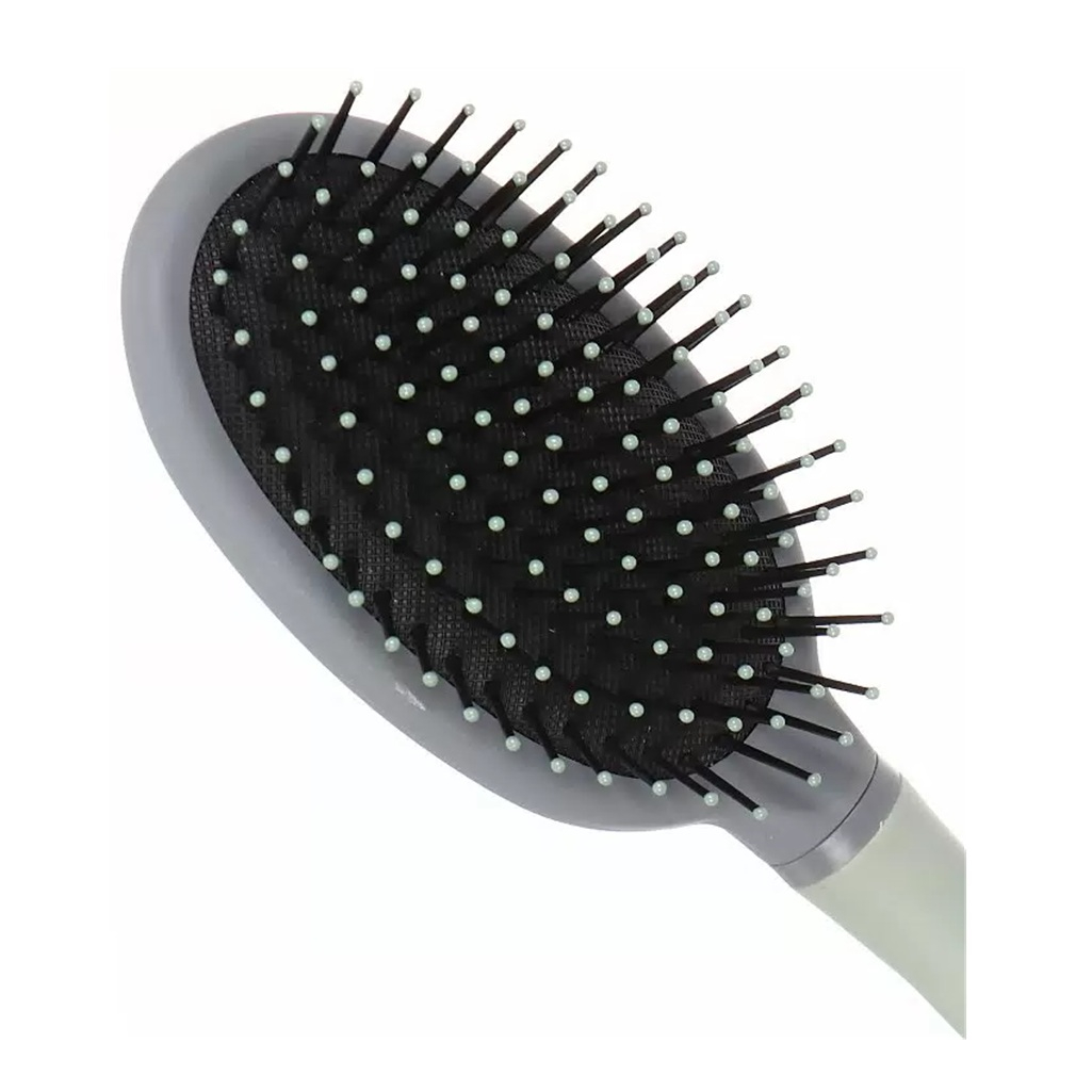 Расческа массажная Y822-045 овальная, пластик, зеленая, 73х234 мм