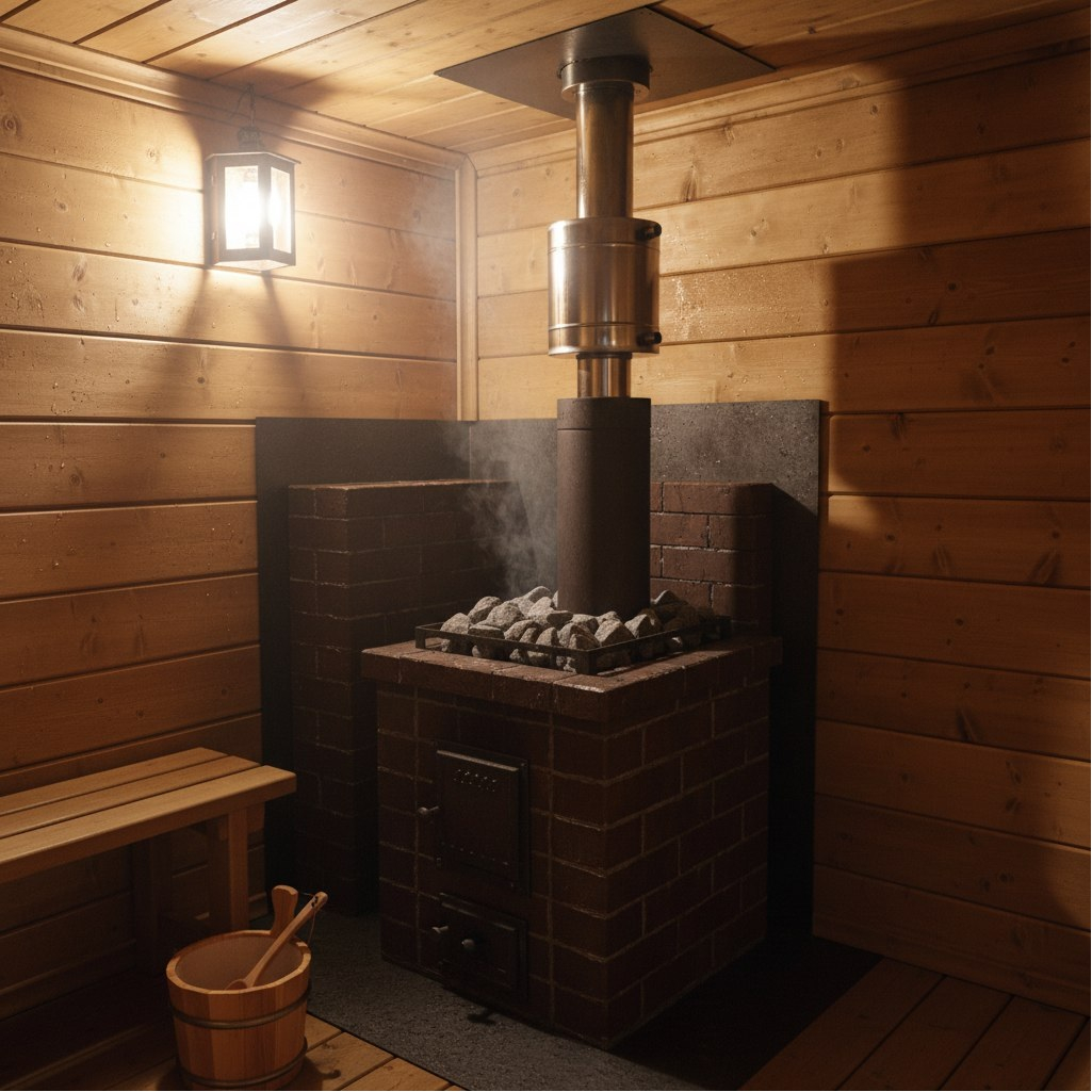 Бак-регистр на трубе, диаметр 120 мм, нержавеющая сталь AISI 430, глянец