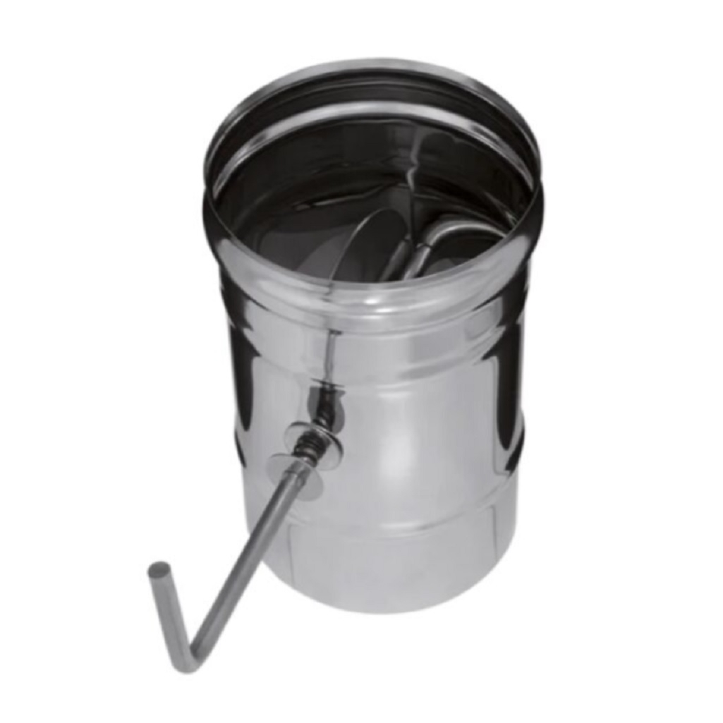 Шибер для дымоходов Ferrum, нержавеющая сталь 0.5 мм, d 160 мм