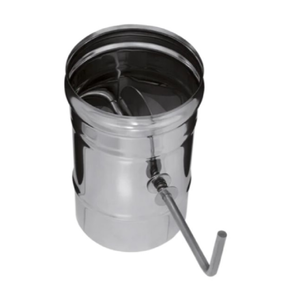 Шибер для дымоходов Ferrum, нержавеющая сталь 0.5 мм, d 160 мм