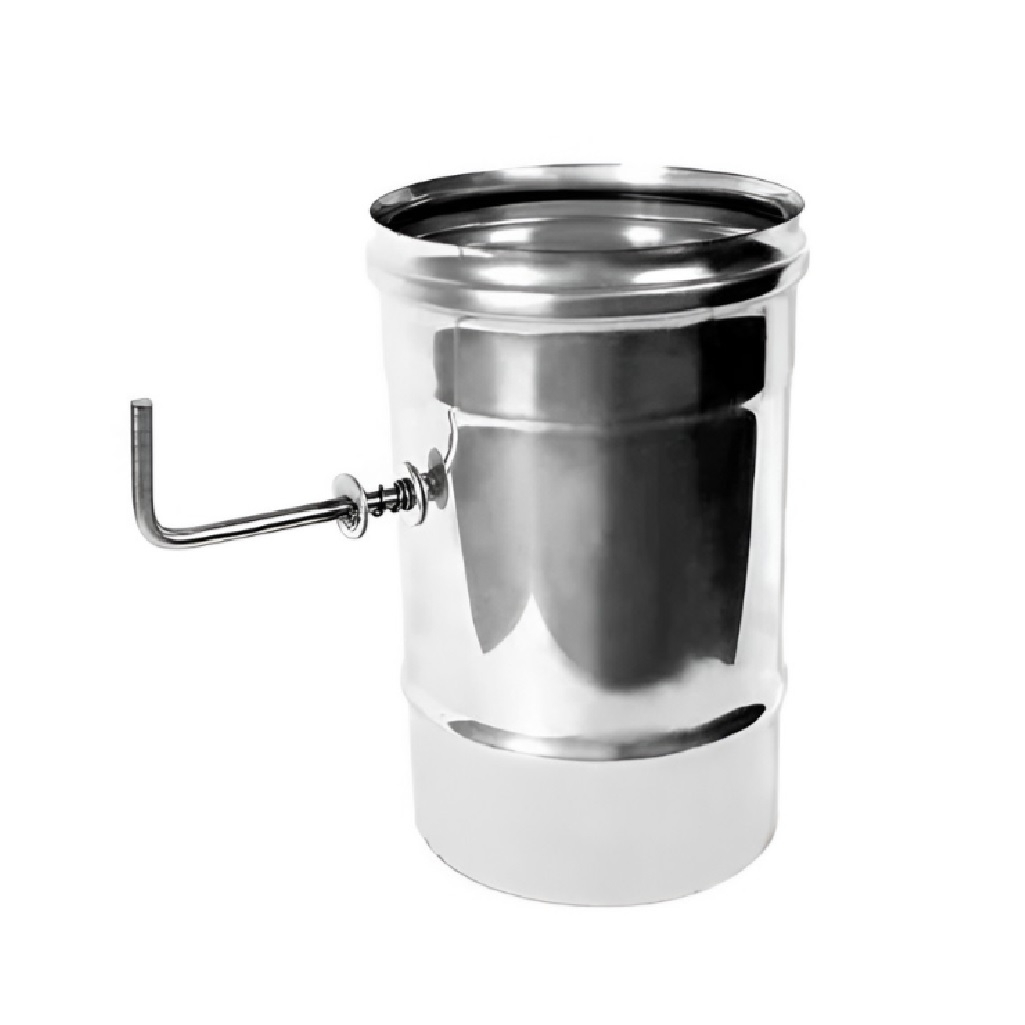 Шибер для дымоходов Ferrum, нержавеющая сталь 0.5 мм, d 160 мм