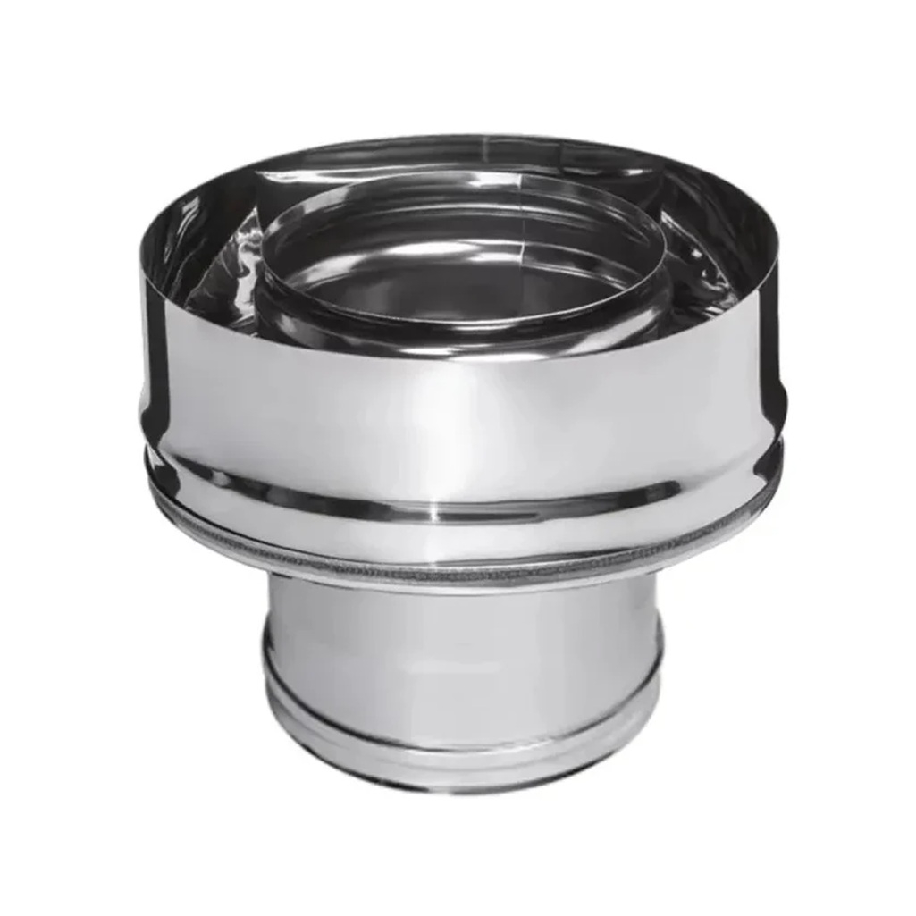 Адаптер стартовый для дымоходов Ferrum, d 115х250, сталь 0.8 мм, сэндвич-конструкция