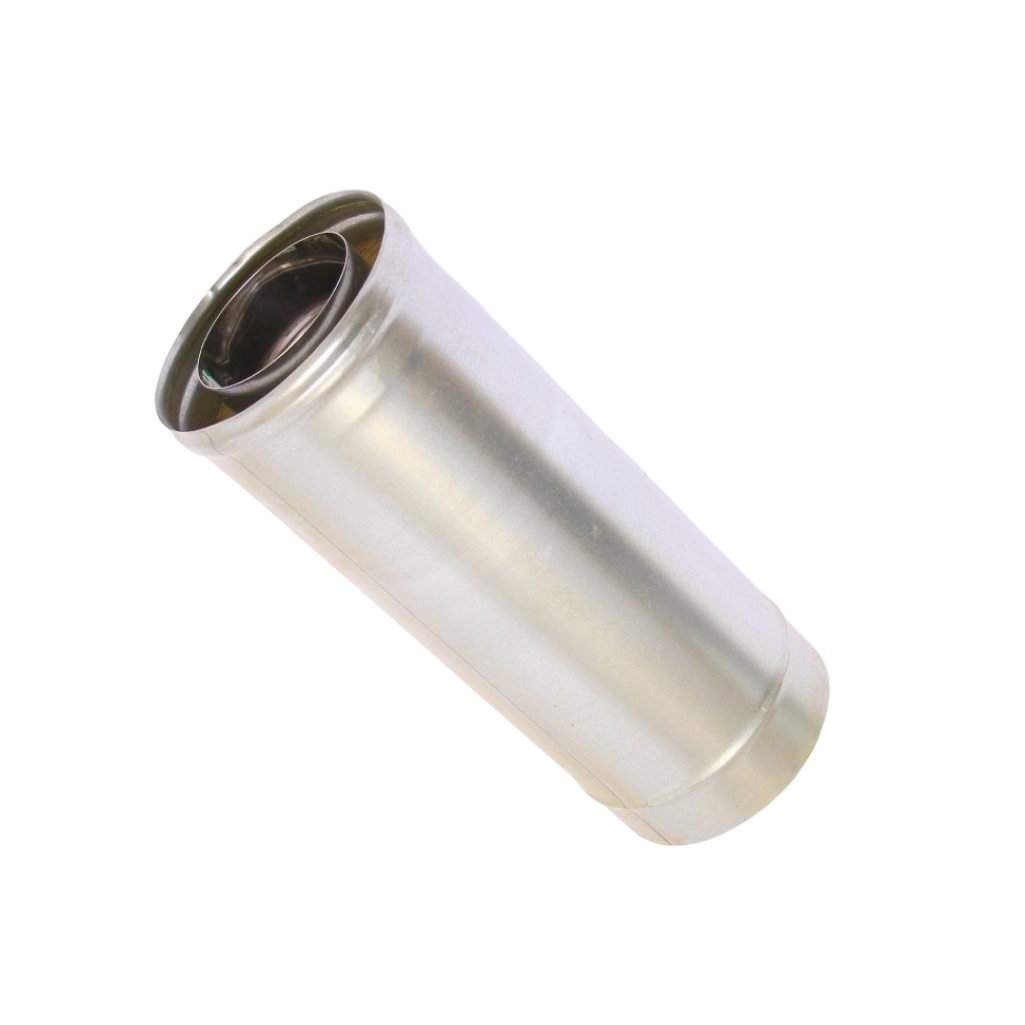 Труба для дымохода Дымоходофф ВН.С.150/230.55.К.ОО, 150х230 мм, оцинкованная сталь 0.5 мм, сэндвич-конструкция, 0.25 м