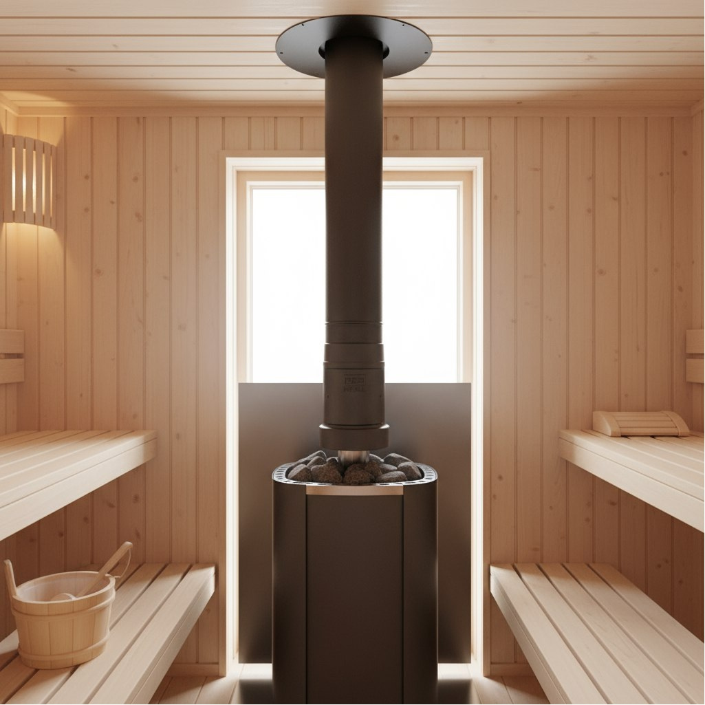 Дымоход стартовый, с ревизией, диаметр 115-136 мм, чугун, серый