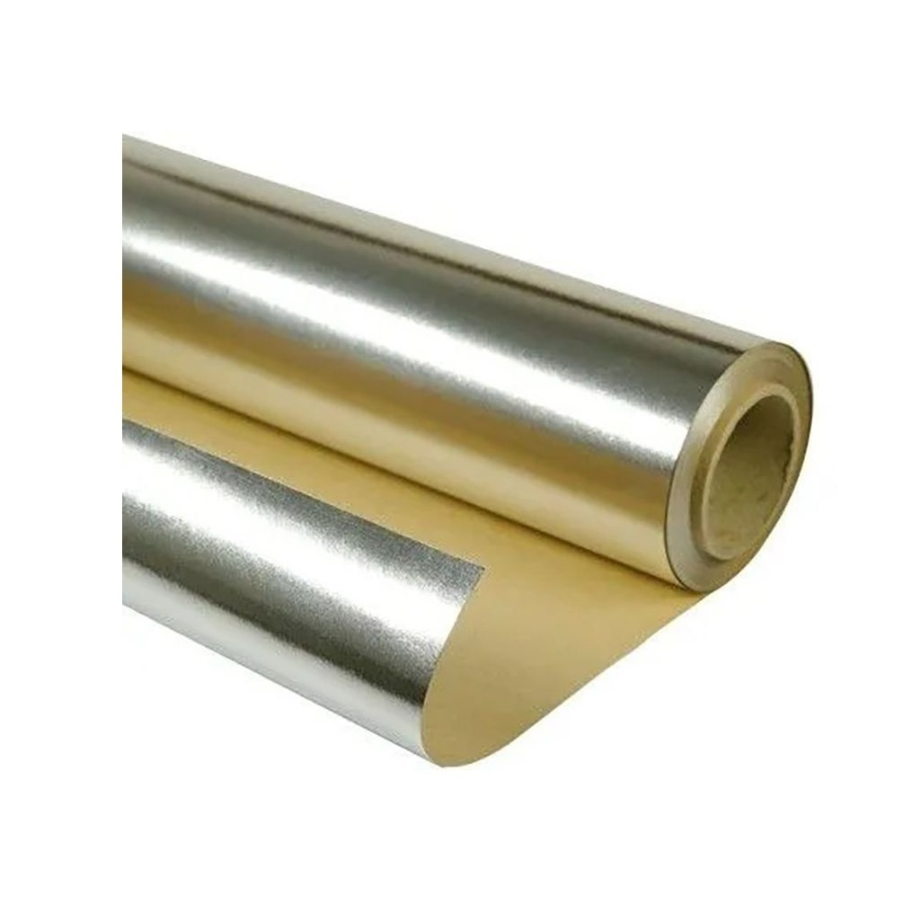 Фольга на бумажной основе, для Бани и Сауны, 0.08х1.2 м, серебристая, 18 м.кв, 15 м.п.