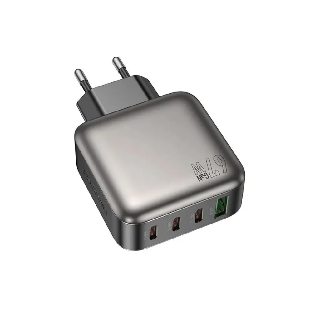 Блок зарядный Borofone BAS57A, на 4 порта USB-A 20W и 3 Type-C PD67W, черный