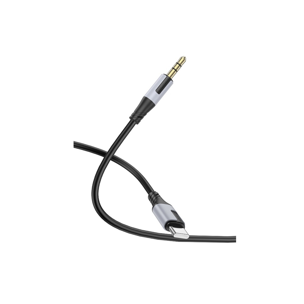 Кабель Borofone BL19 AUX 3.5mm Type-c, 1 м, для наушников, черный