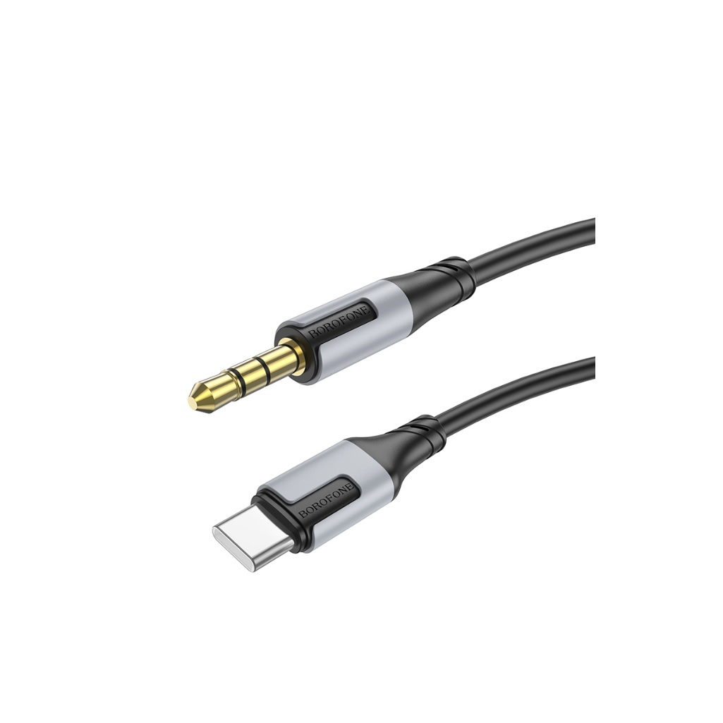 Кабель Borofone BL19 AUX 3.5mm Type-c, 1 м, для наушников, черный