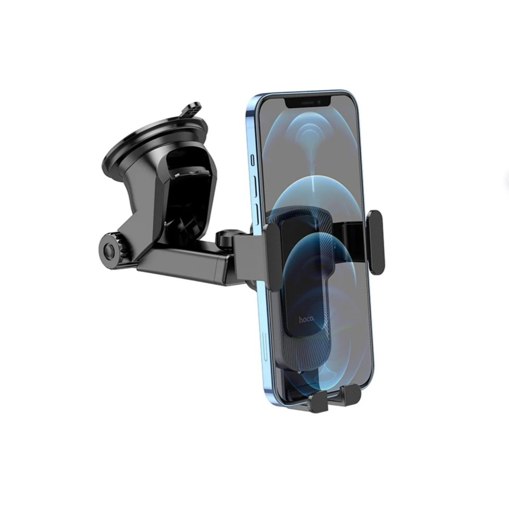 Держатель для телефона автомобильный Hoco CA104 на панель приборов или лобовое стекло, универсальный, черный