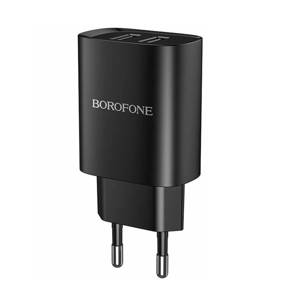 Блок зарядный Borofone BN27, super fast 2xUSB, 2.1A, черный