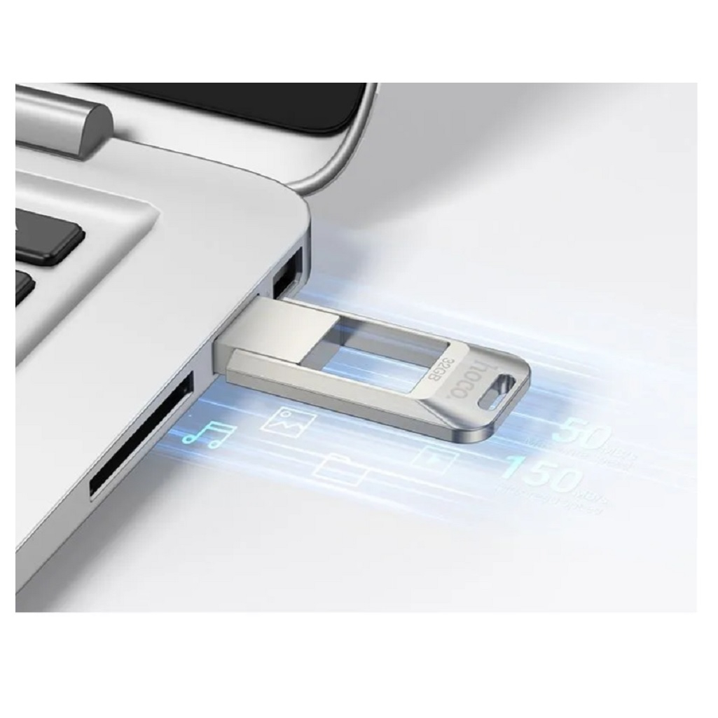 Флеш-накопитель Hoco UD1632, USB 3.0, 32GB, для передачи и хранения данных, бежевый