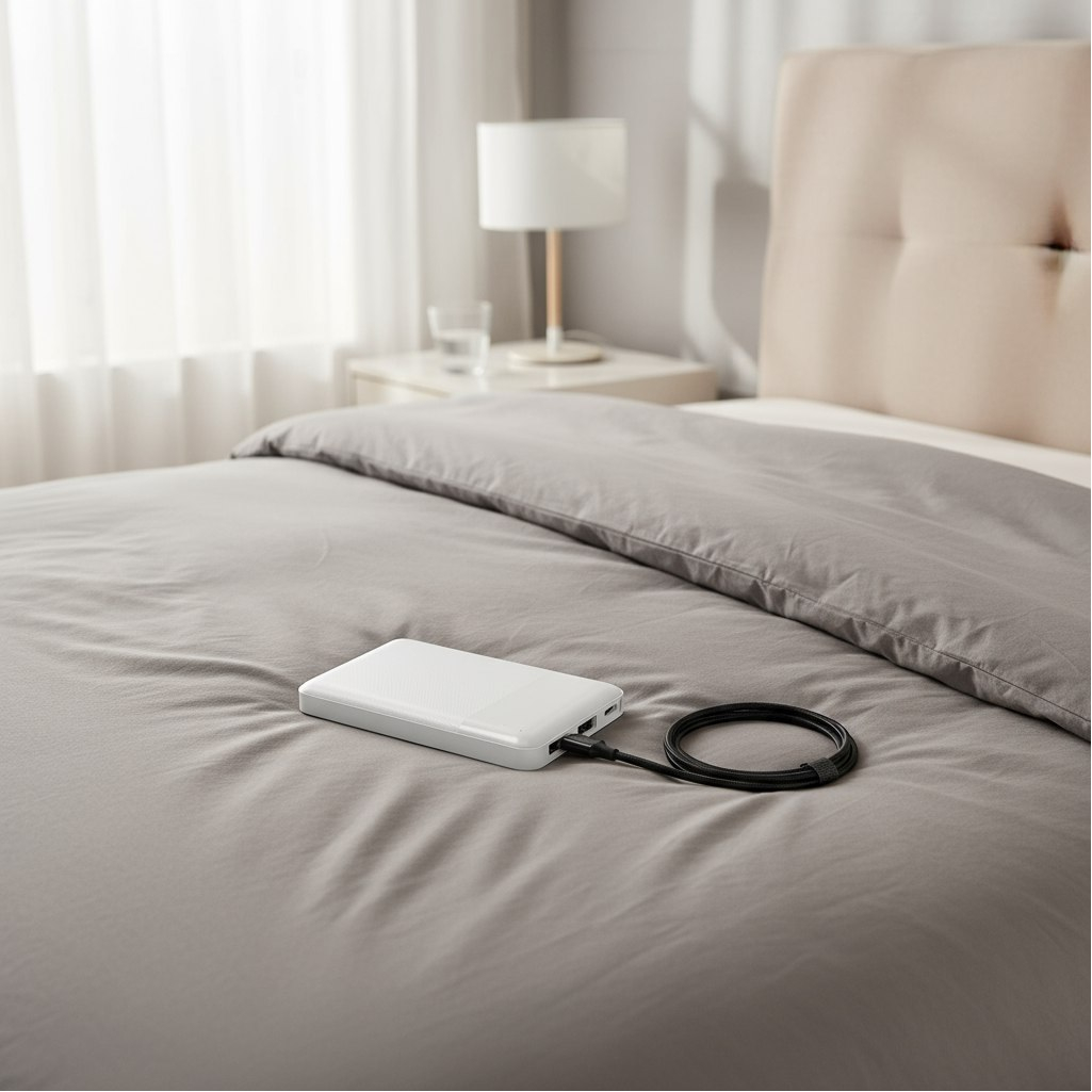 Аккумулятор внешний Hoco J72, 10000 mah, LiPol, 2 выходных разъема, белый