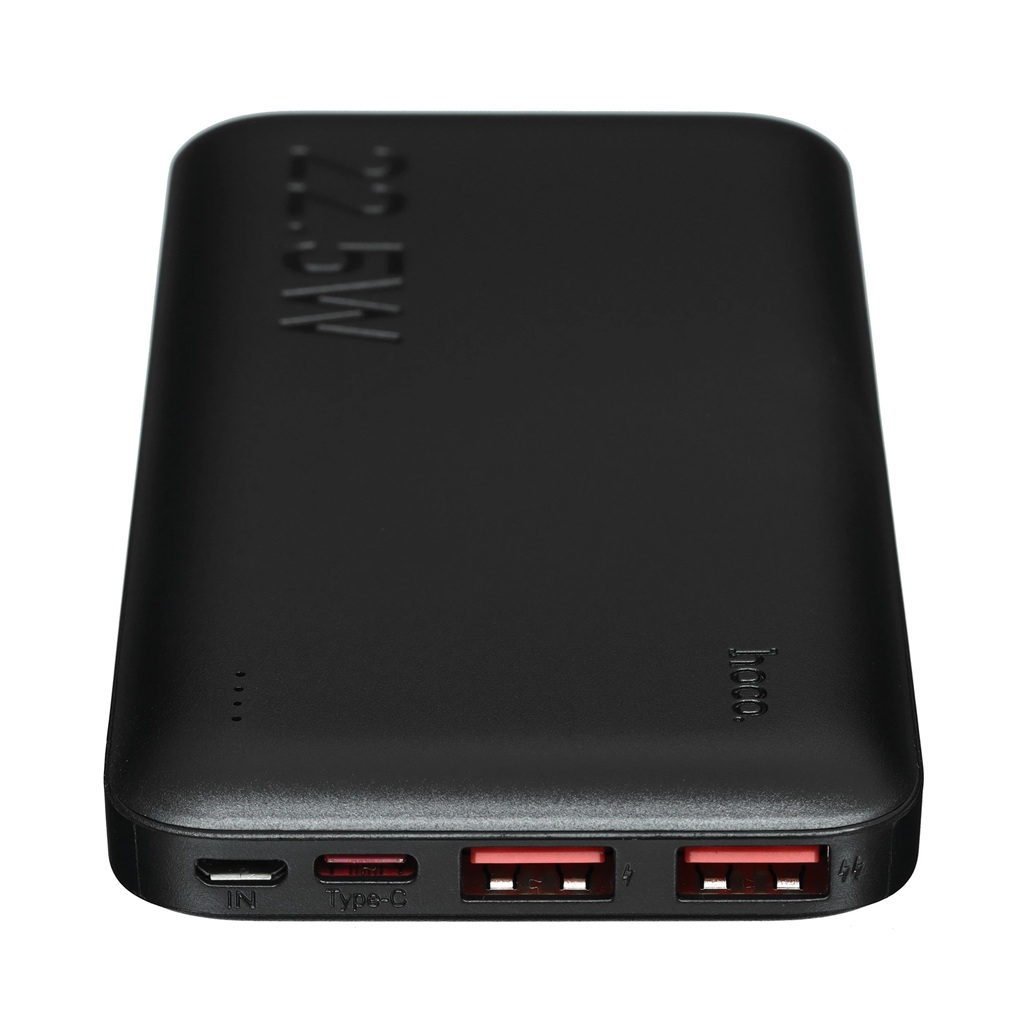 Аккумулятор внешний Hoco J101, 22.5 Вт, 2хUSB-A, USB-С, 10000 мАч, черный