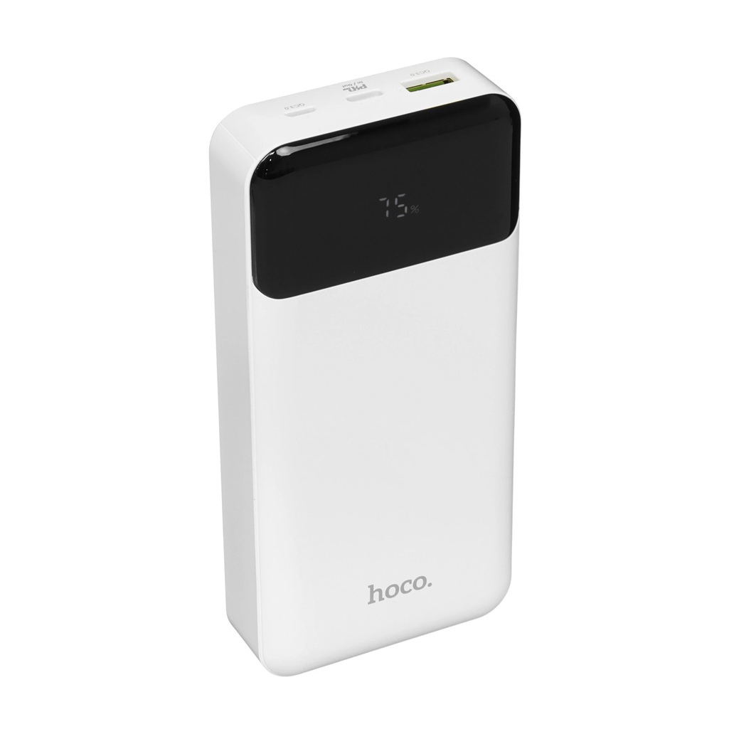 Аккумулятор внешний Hoco J102А, 20 Вт, USB-A, USB-C, 20000 мАч, белый
