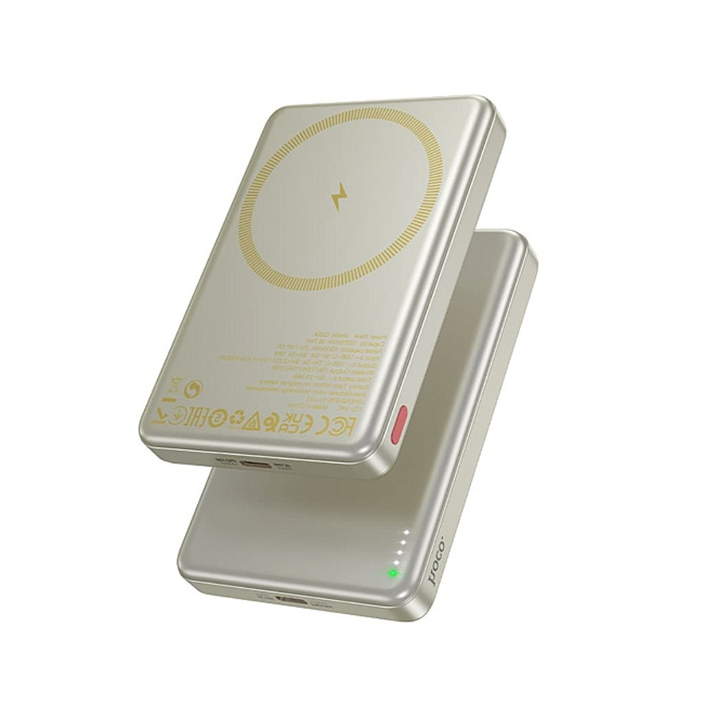 Аккумулятор внешний Hoco Q26A, 15 Вт, USB Type-C, 10000 мАч, белый