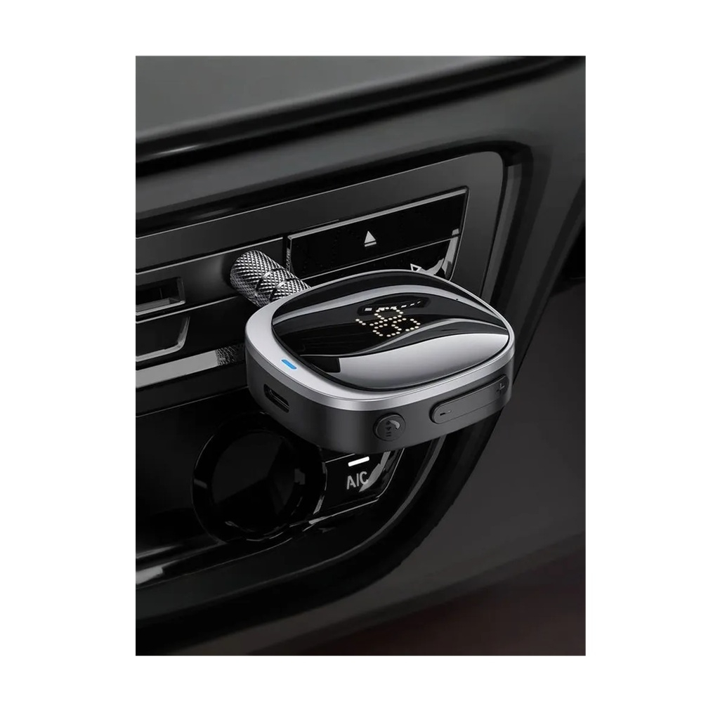 Ресивер автомобильный Hoco E80, AUX 3.5 мм, Bluetooth, черный