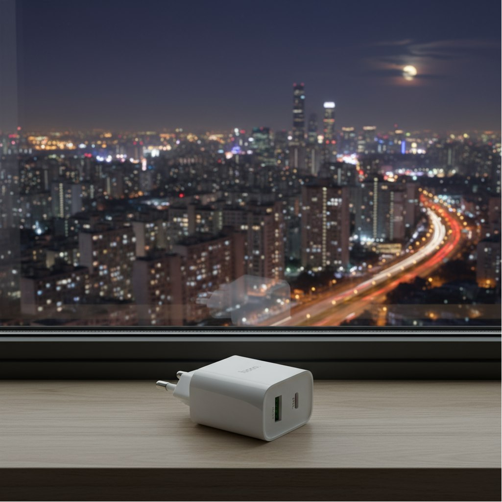 Устройство зарядное Hoco C80A Plus rapido, 1xUSB, 1xUSB-C, 3А, для IPhone, белый