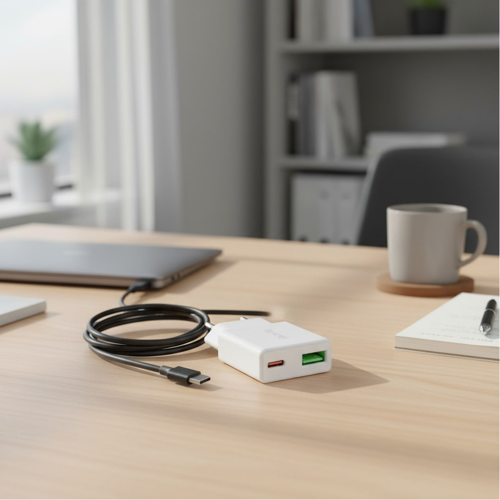 Устройство зарядное Hoco N73 Speed PD20W+QC3.0, Type-C - Type-C EU, белый