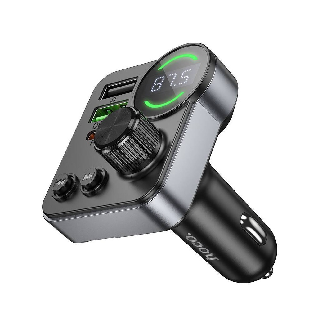 FM-трансмиттер Hoco E86 Alegria, Bluetooth, PD30W/QC3.0, 48 Вт, черный