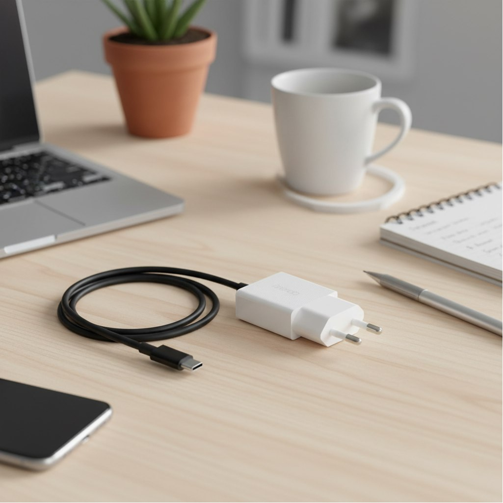 Устройство зарядное Hoco N73TIW, для Type-C, 20 Вт, 5В, белое