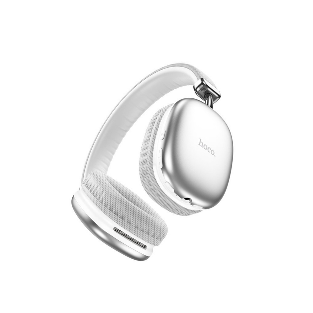 Наушники беспроводные Hoco W35 Silver, Для прослушивания музыки, серебристые