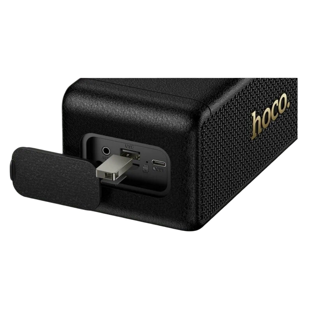 Колонка беспроводная Hoco HT1 Pro Marquis sports BT, Bluetooth, 2400 мАч, 2 динамика, черная