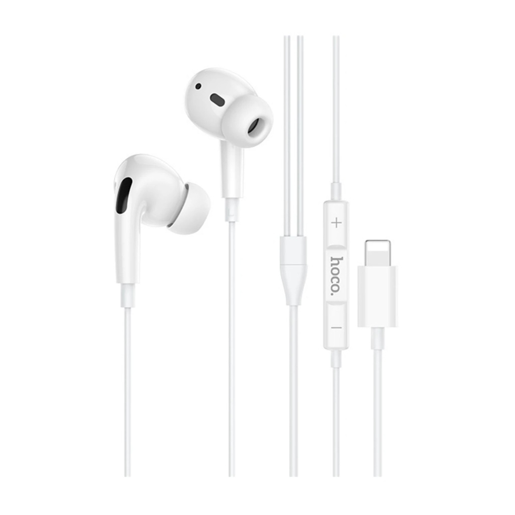 Наушники внутриканальные Hoco M1 Pro для iPhone, с микрофоном, 1.2 м, белые