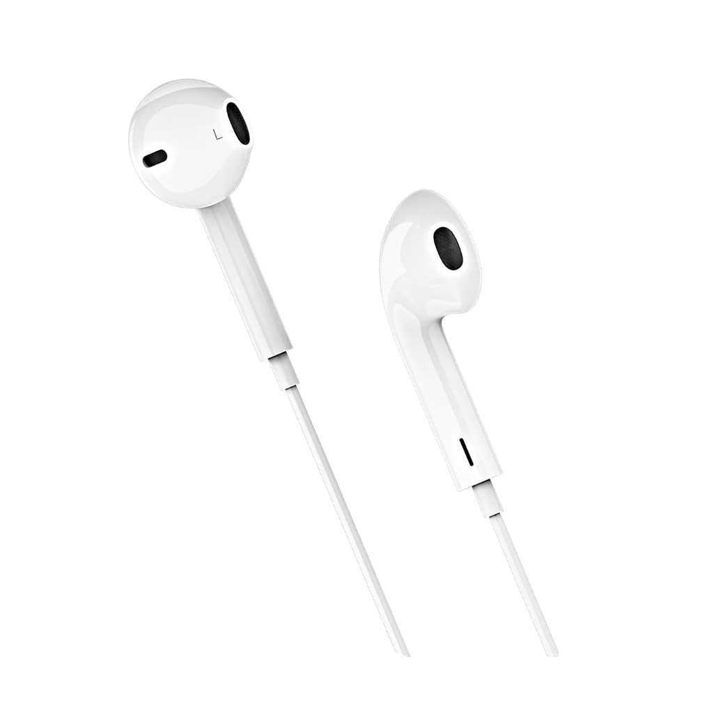 Наушники проводные Hoco M101, внутриканальные, регулятор громкости, белые