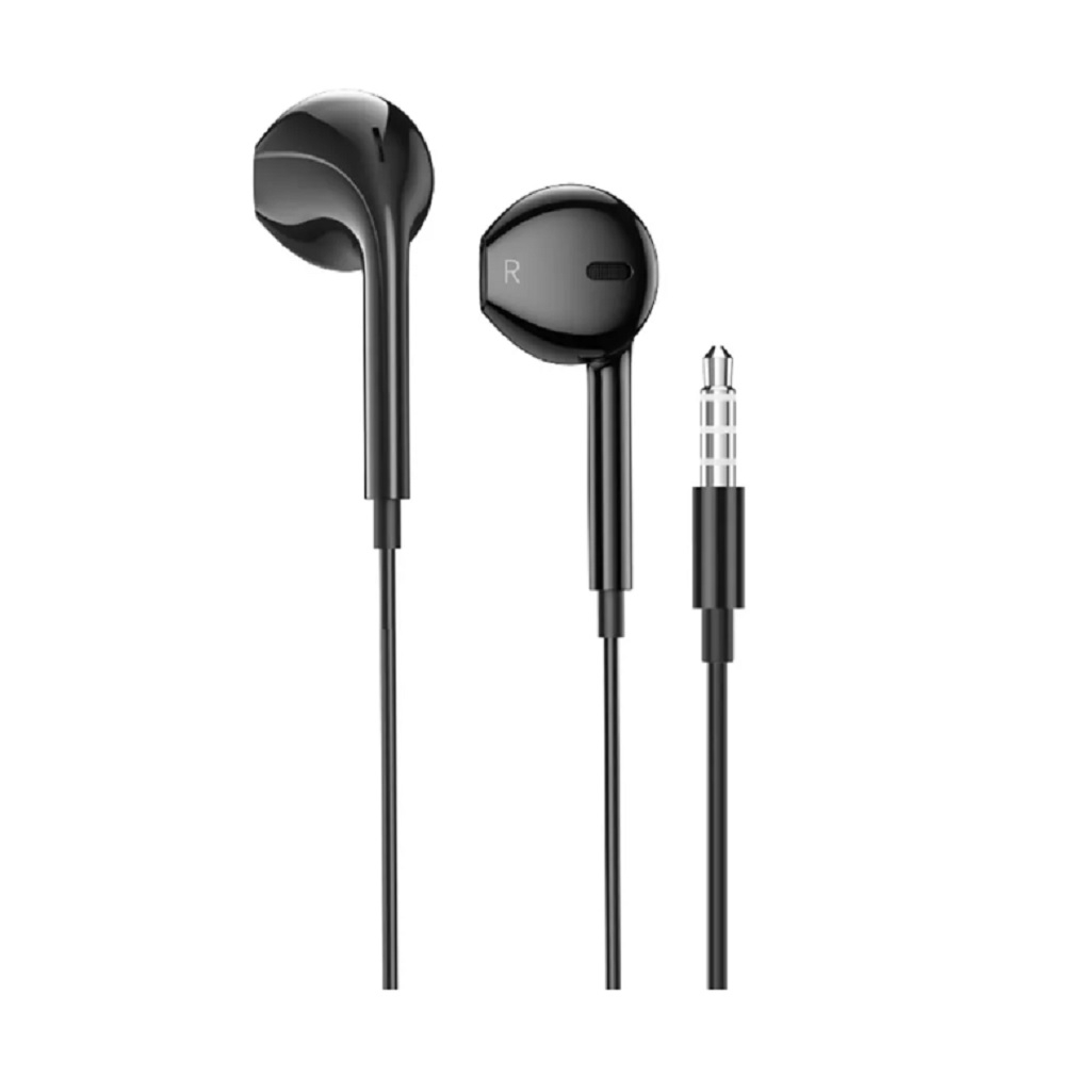 Наушники проводные Hoco M101, внутриканальные, регулятор громкости, черные