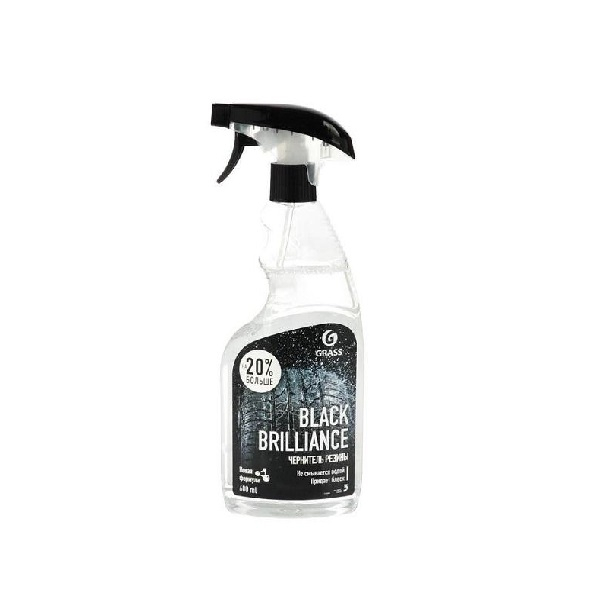 Полироль-чернитель для резины BLACK BRILLIANCE 0.6 л GRASS