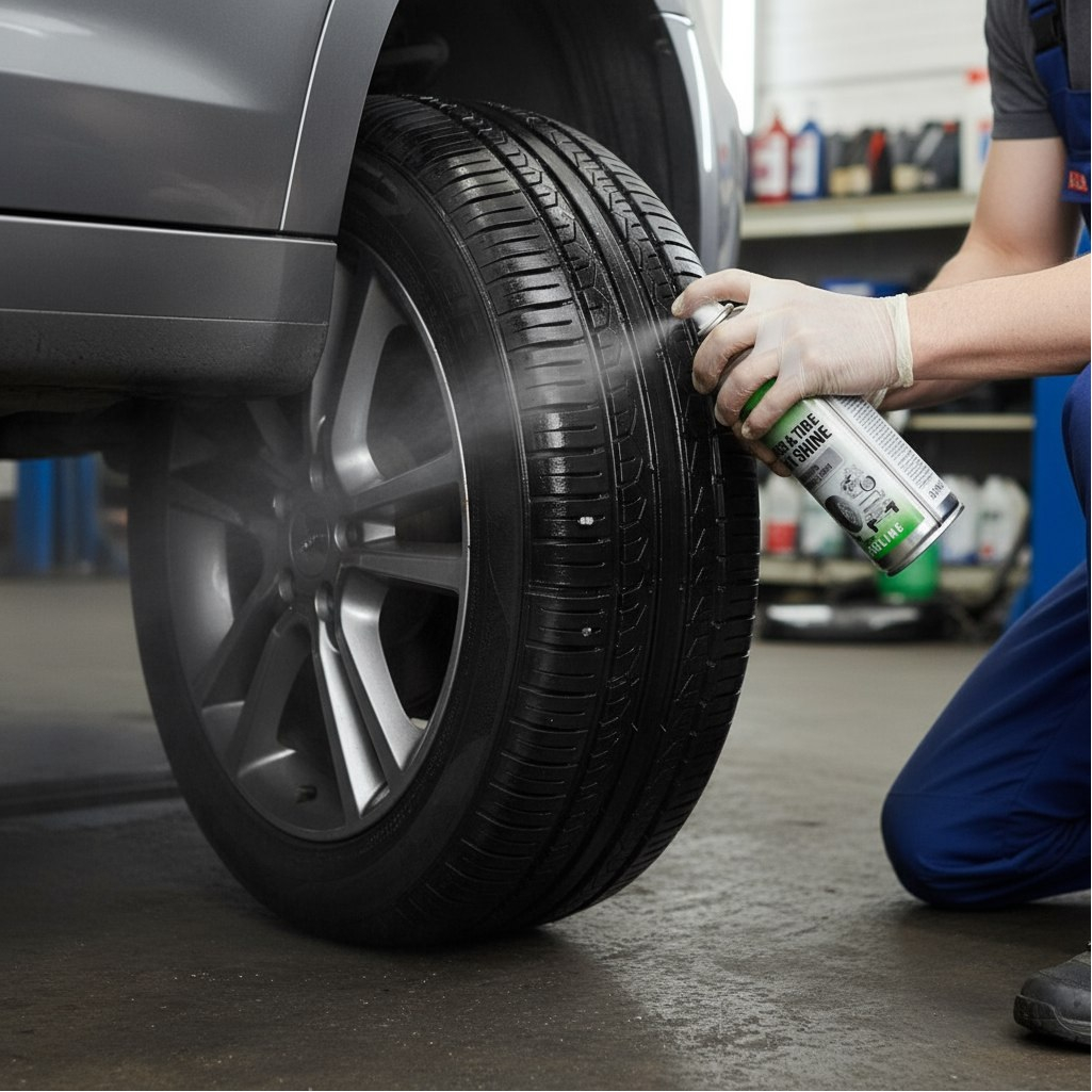 Чернитель резины и пластика Agat Avto SL0411, аэрозоль, для шин и бамперов, 520 мл