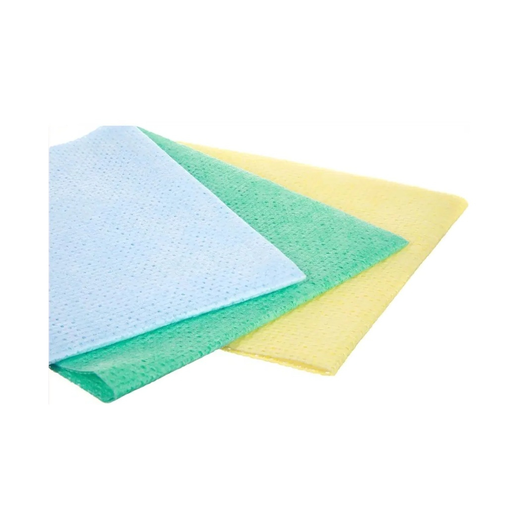 Салфетки для уборки Чистюля Легкая, вискоза, различные цвета, 3 шт