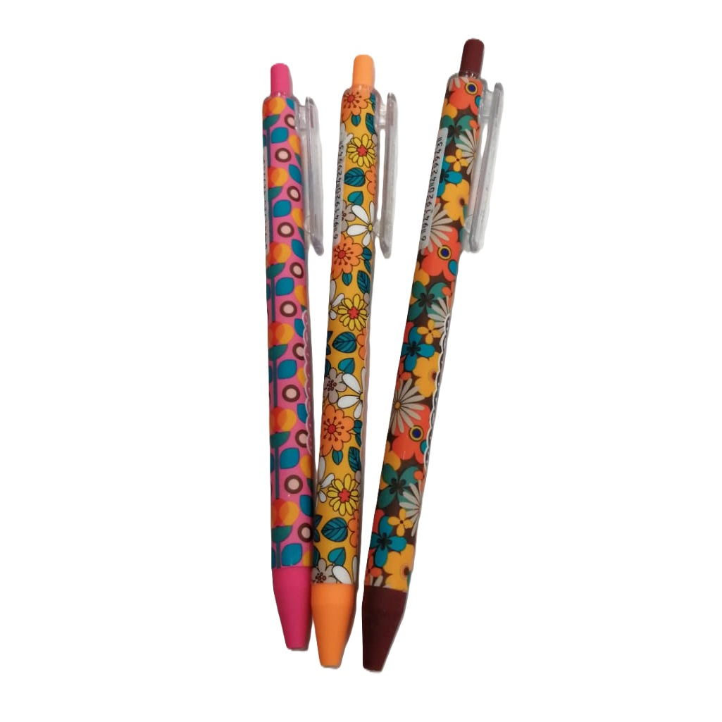 Ручка шариковая Piano Soft ink pen автоматическая, стержень синий, различные цвета, 0.7 мм