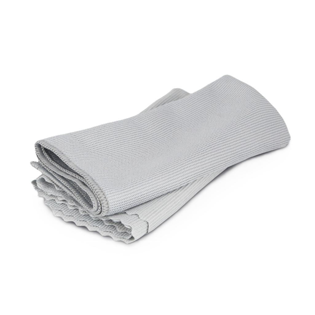 Набор салфеток ClimArt для стекол и зеркал, микрофибра, серый, 40х40 см, в упаковке 2 штуки