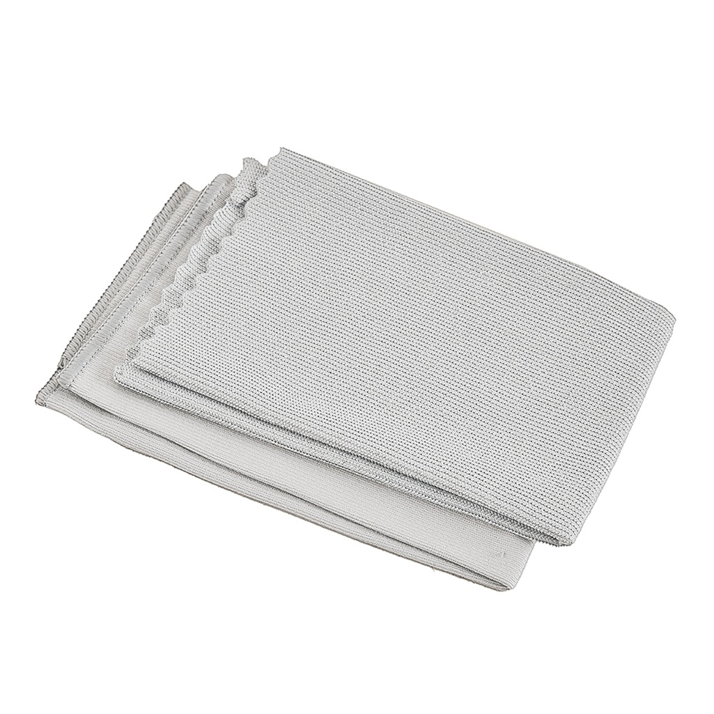 Набор салфеток ClimArt для стекол и зеркал, микрофибра, серый, 40х40 см, в упаковке 2 штуки