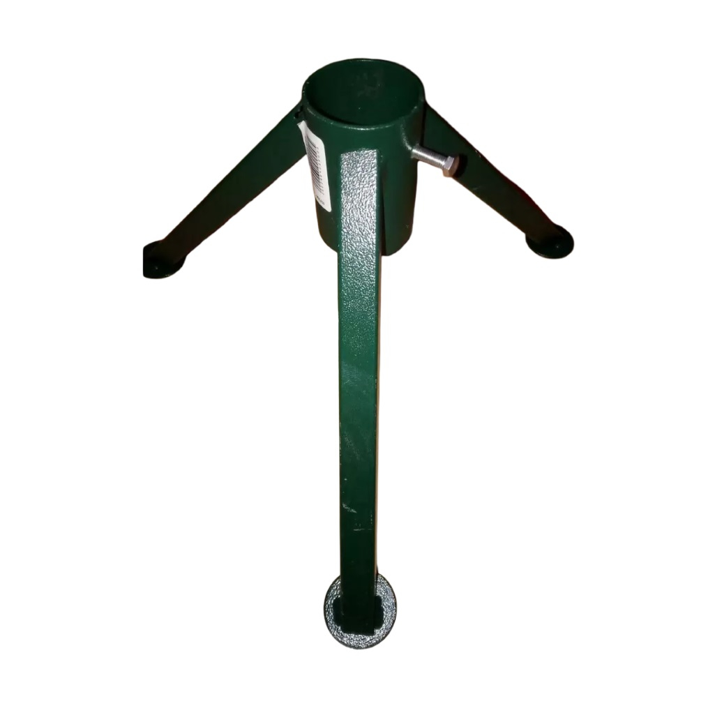 Подставка для Елки, диаметр отверстия 50 мм, 3 ножки, высота 180 мм, металл, не разборная, цвет зеленый