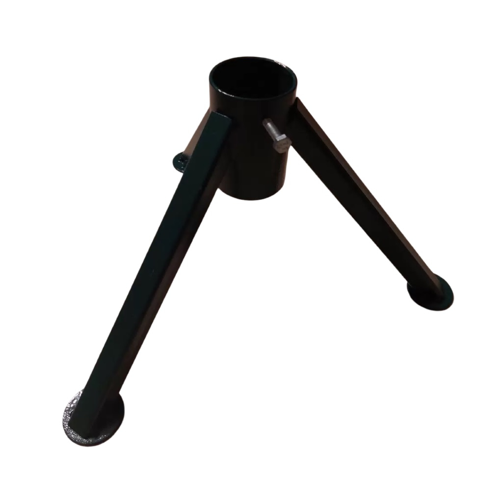 Подставка для Елки, диаметр отверстия 50 мм, 3 ножки, высота 180 мм, металл, не разборная, цвет зеленый