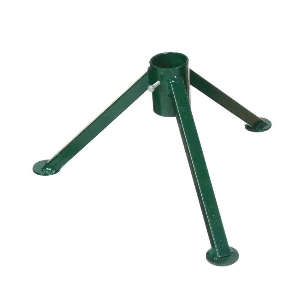 Подставка для Елки, диаметр отверстия 50 мм, 3 ножки, высота 180 мм, металл, не разборная, цвет зеленый